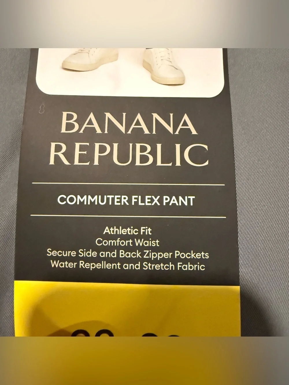 Banana Republic Commuter Flex Pants Mens 32x29 Gray Athletic Fit Stretch NWT